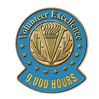 Volunteer Excellence - 9000 Hours